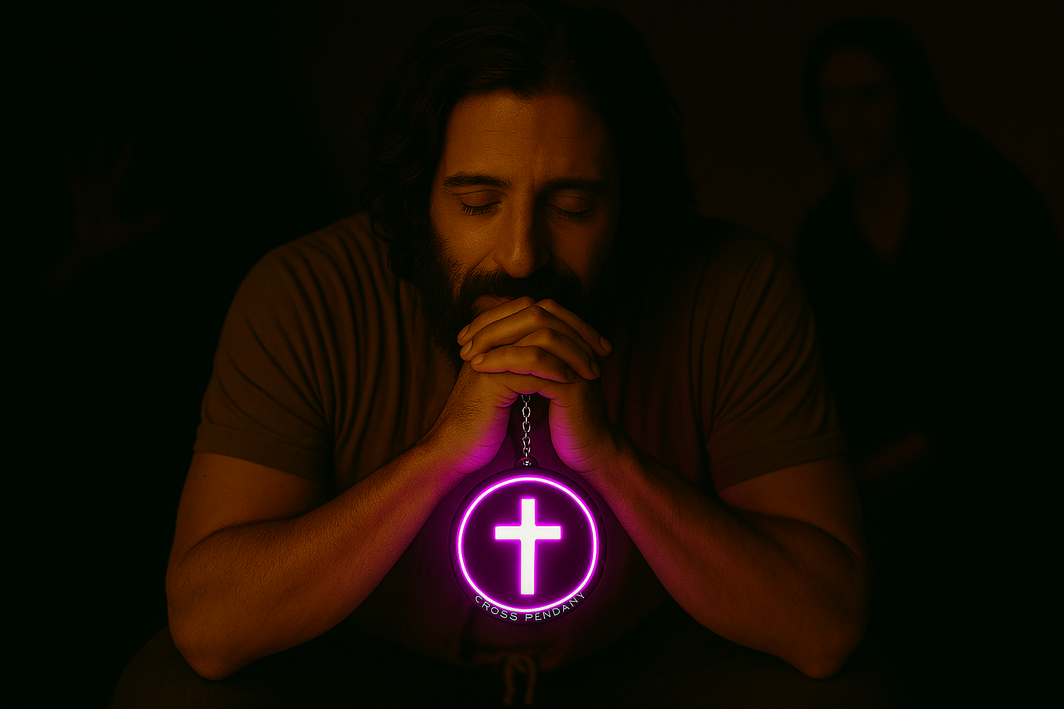 THE CHOSEN CROSS - LED PROTECTION PENDANT